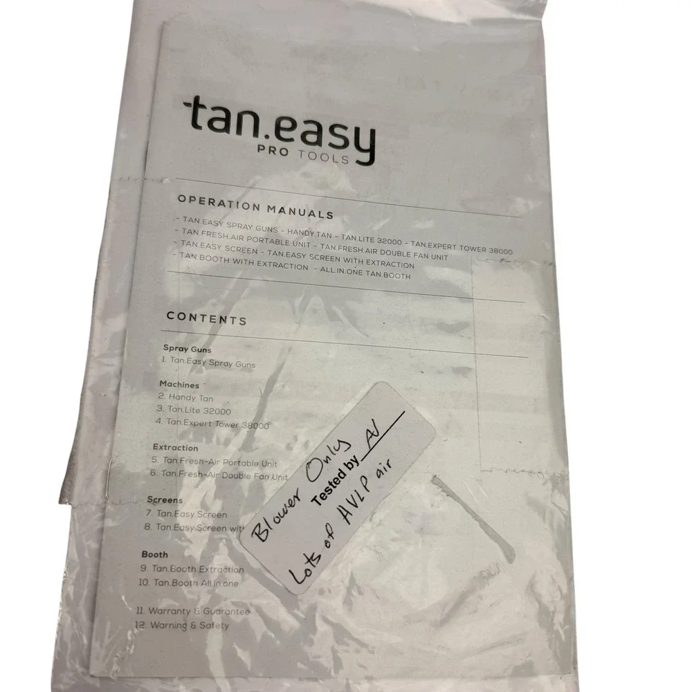 Tan.Easy Pro Tools Tan.Lite 32000 Blower Unit Replacement Motor Base Hose HVLP - Picture 11 of 15